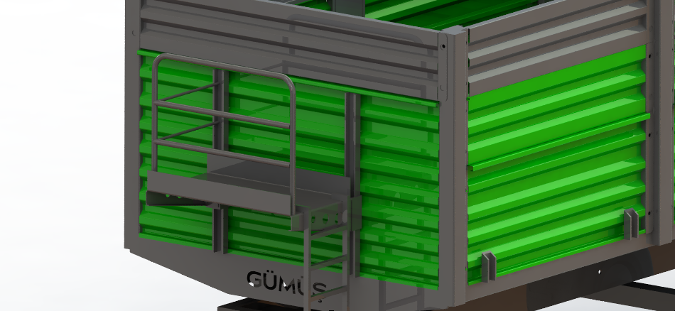 旋转轮的农用拖车，也用于饲料或谷物